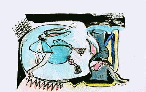 kleurpotlood en inkt op papier van kunstenares Annelies van Biesbergen 